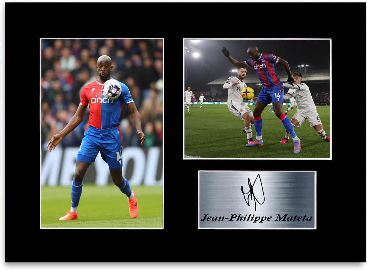 Jean Philippe Mateta Football Player framed print by LJW Prints