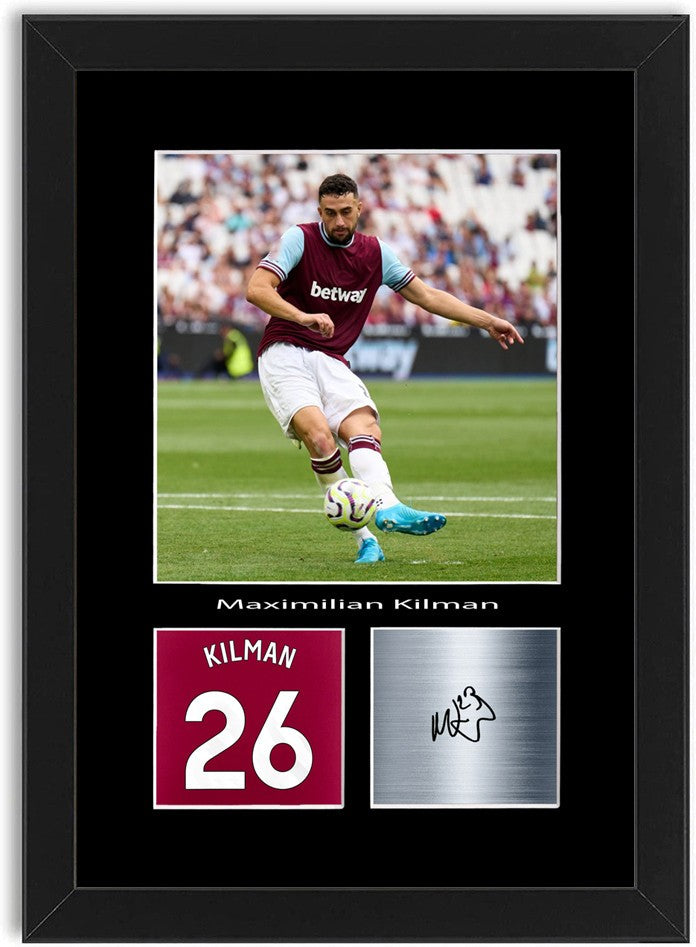 Max Kilman Football Player Poster Signed Print Photo A4 Wall Art Framed