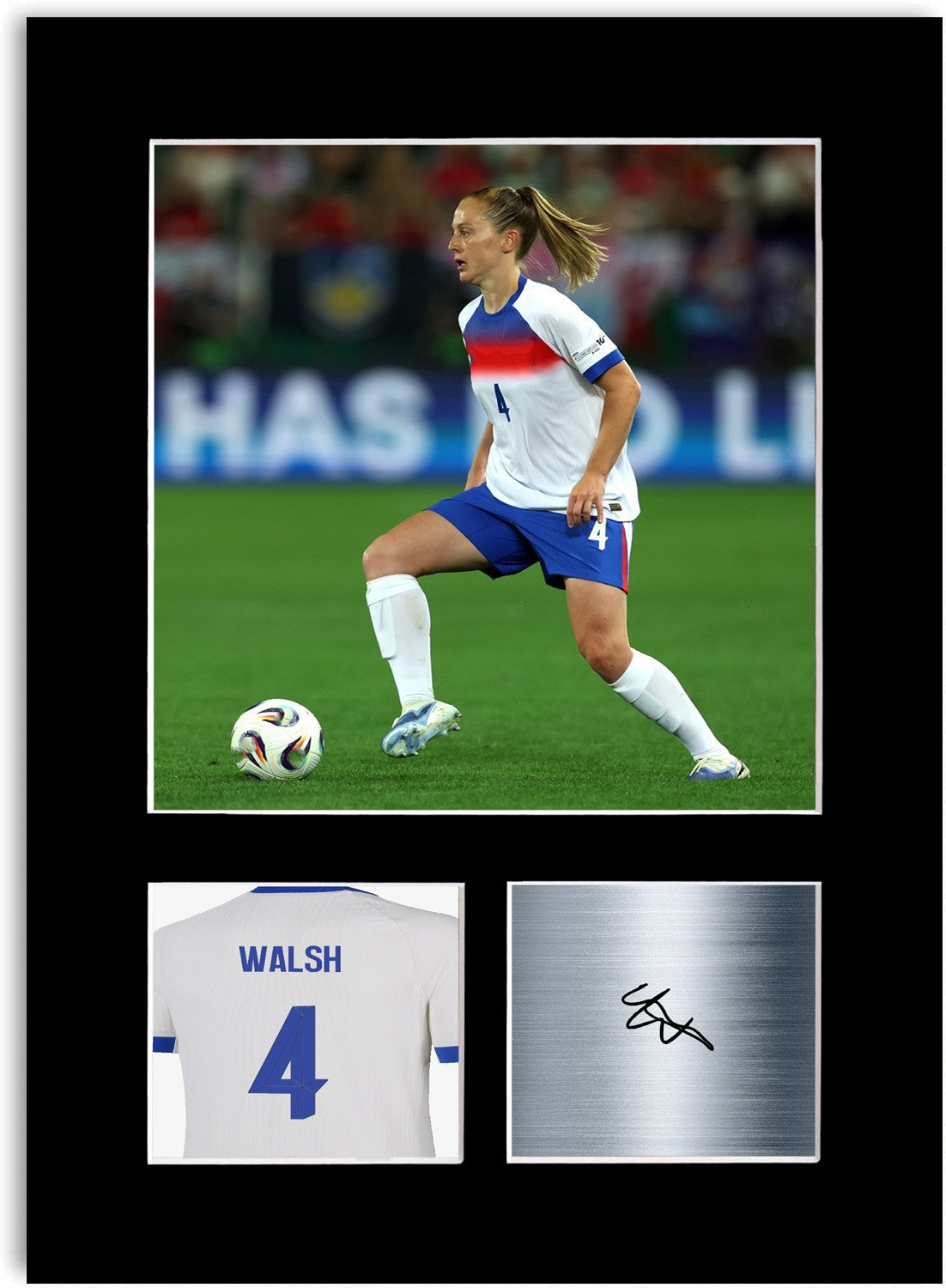 Keira Walsh England Print Signed Photo Display Poster Women’s Euro 2025