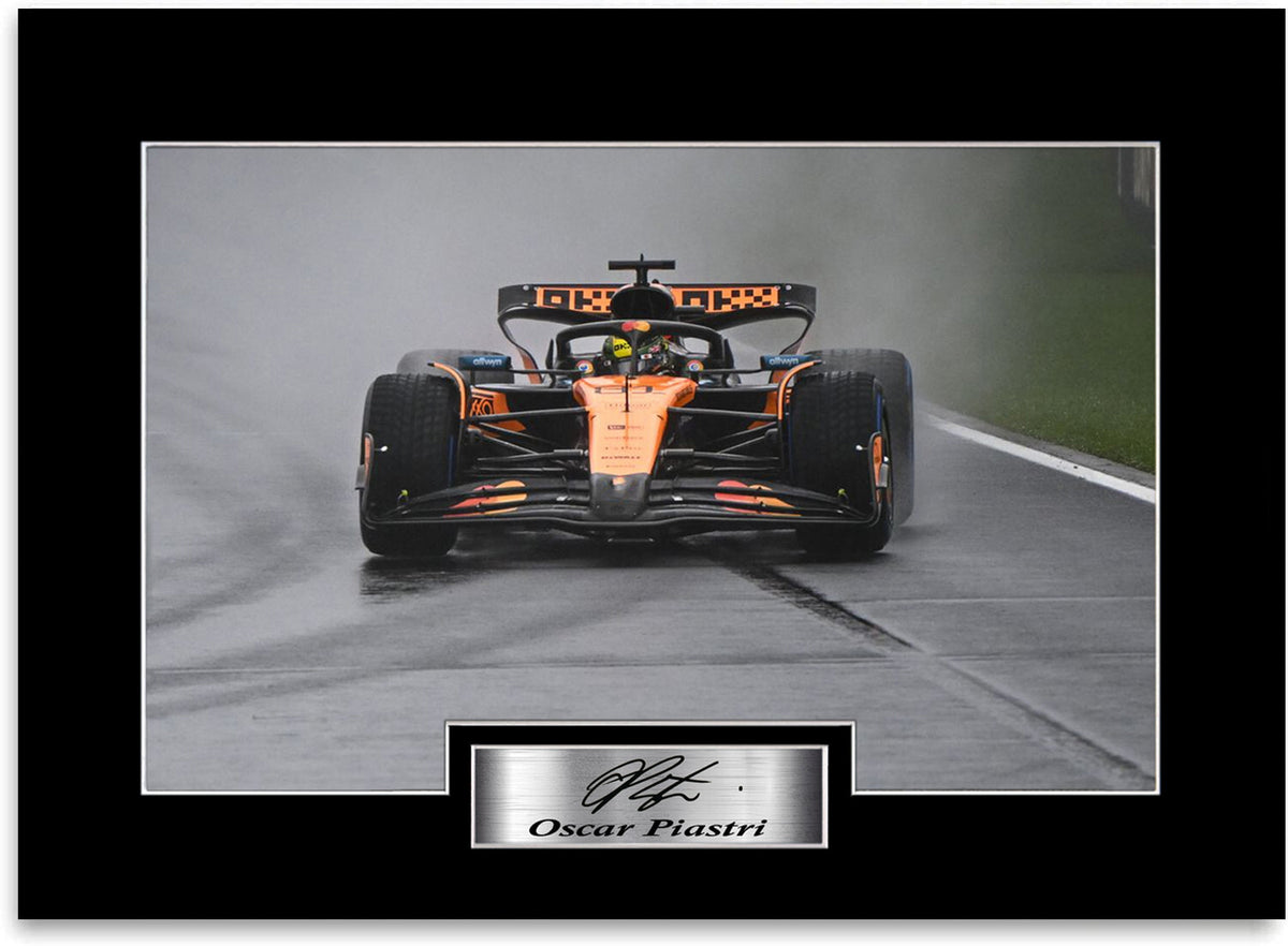Oscar Piastri 2025 For F1 Fans mounted display by LJW Prints