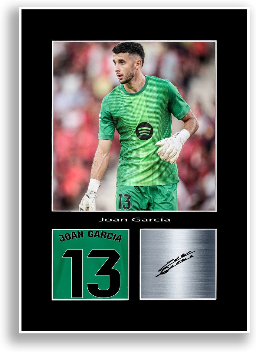 Joan Garcia Football Player Poster Signed Print Photo Wall Art Gift Idea