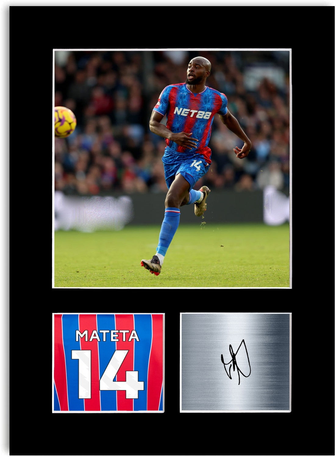 Jean Philippe Mateta Football Player mounted display by LJW Prints