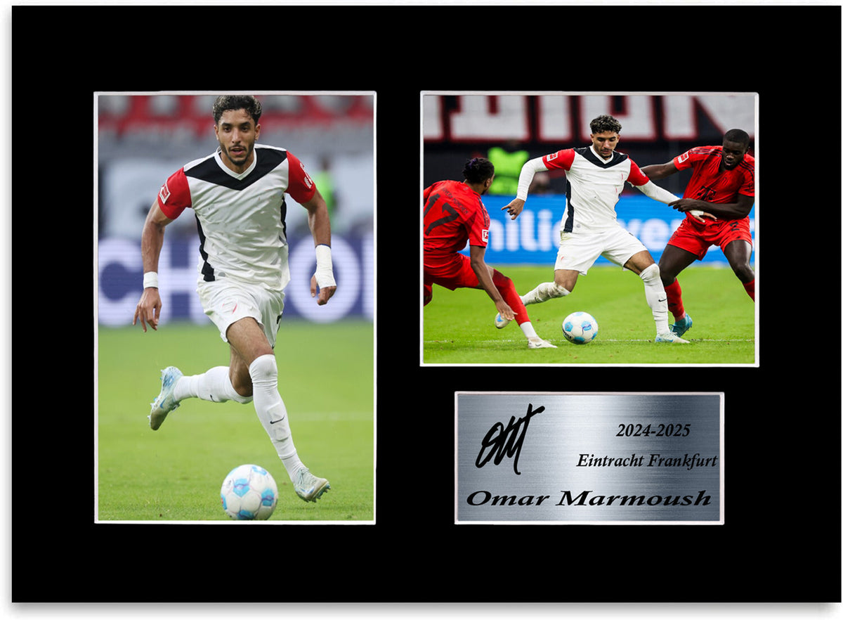 Omar Marmoush Football Player framed print by LJW Prints