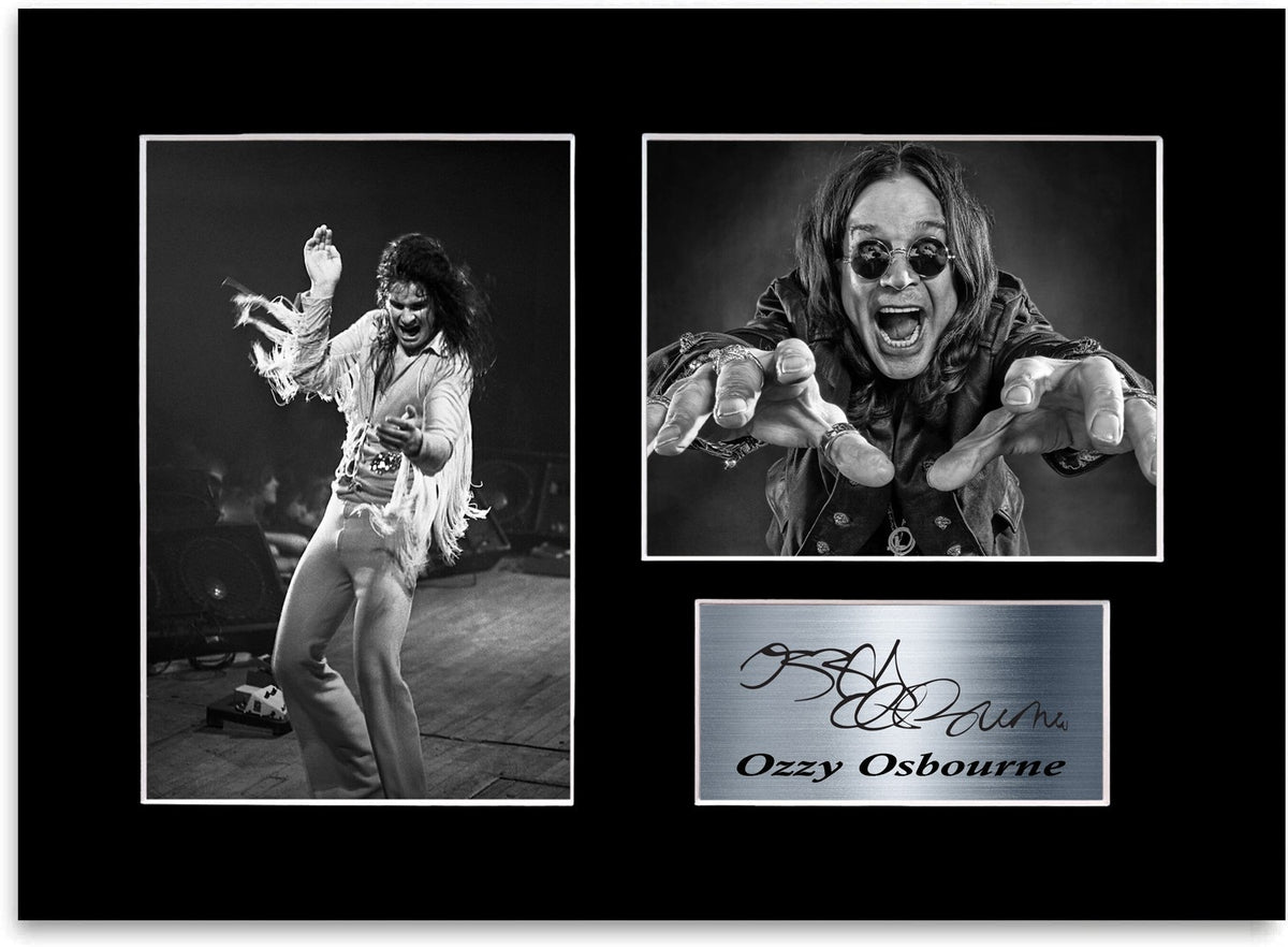 Ozzy Osbourne Singer A4 Printed Photo Display Mount Poster