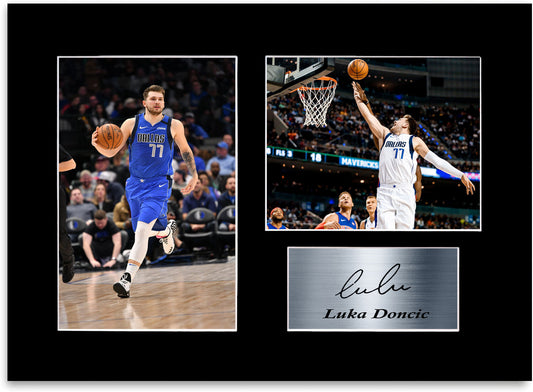 Luka Doncic Basketball A4 Printed Signed Autograph Photo Display Mount Gift