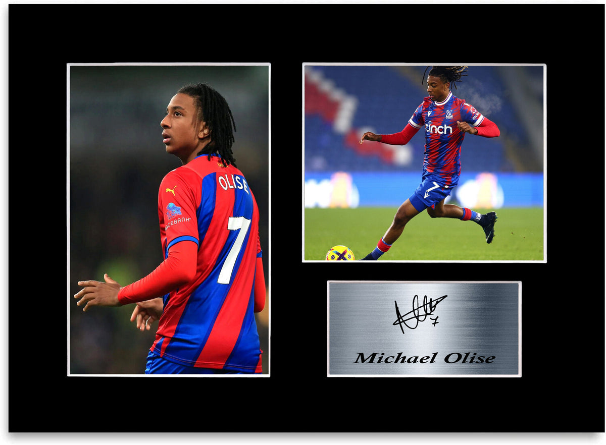 Michael Olise Football Player framed print by LJW Prints