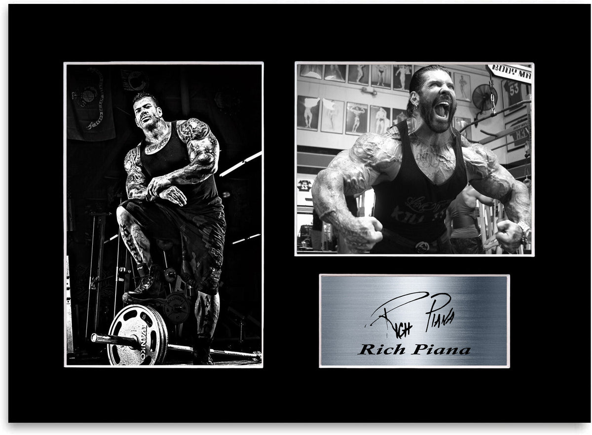 Rich Piana Bodybuilding Gym Motivational mounted display by LJW Prints