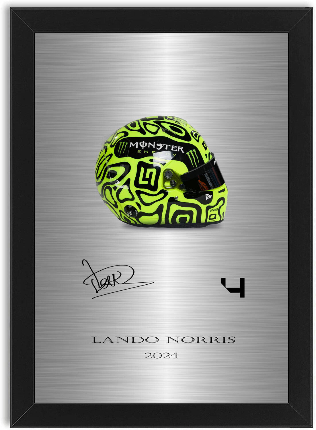 F1 Racing Drivers Helmets 2024 For Formula 1 Fans framed print by LJW Prints